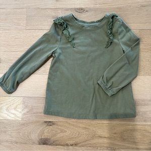 Toddler Knit Long Sleeve Eyelet Top